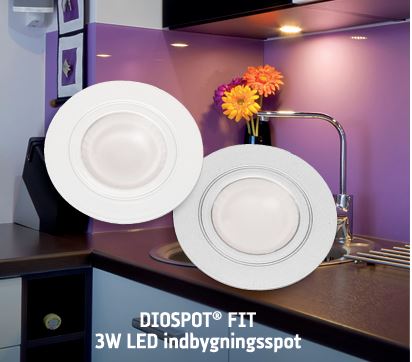 DIOSPOT FIT møbelspot 3W LED 927 180lm